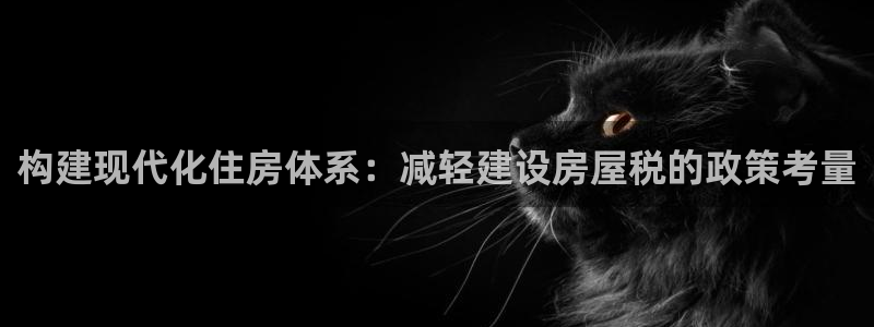 威九國際演員名單：構建現(xiàn)代化住房體系：減輕建設房屋稅的政策考量