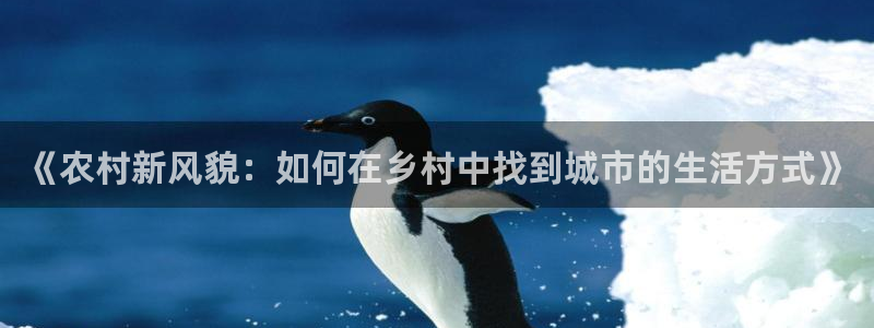 威九國(guó)際體育app下載：《農(nóng)村新風(fēng)貌：如何在鄉(xiāng)村中找到城市的生活方式》
