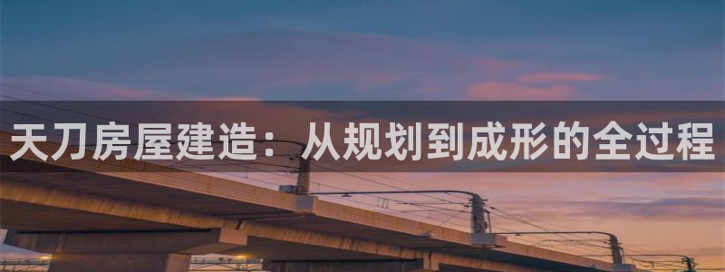 威九國際78mb42：天刀房屋建造：從規(guī)劃到成形的全過程