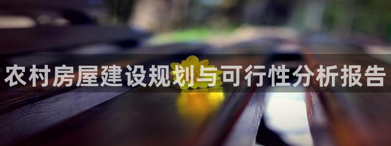 威九國際的演員：農(nóng)村房屋建設(shè)規(guī)劃與可行性分析報告